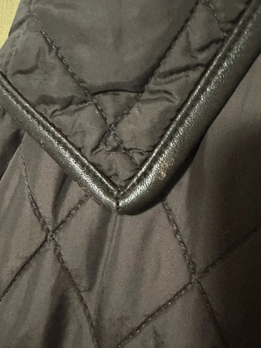 Coach Quilted Brown Diamond-Stitch Puffer Jacket